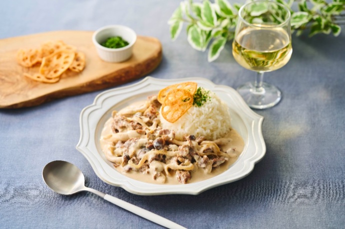 味噌󠄀クリームビーフストロガノフ